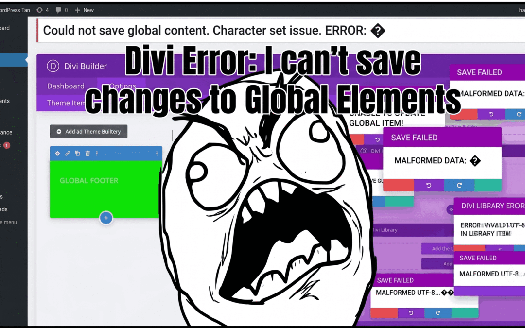 error saving divi global elements