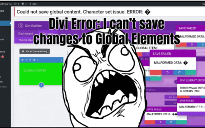 Divi Error: Can’t Save Changes in Global Elements? (2026 Solution)